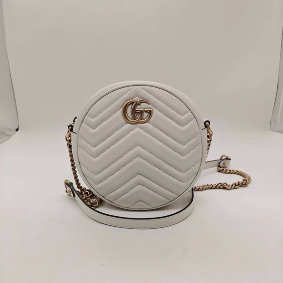 Gucci Handbags - Authentic Gucci GG small Marmont Matelasse Round  shoulder bag / crossbody bag